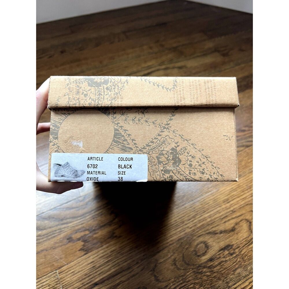 NIB Free People Lost Valley Leather Ankle Boot in Washed Black Women's Size 38 - Picture 10 of 15